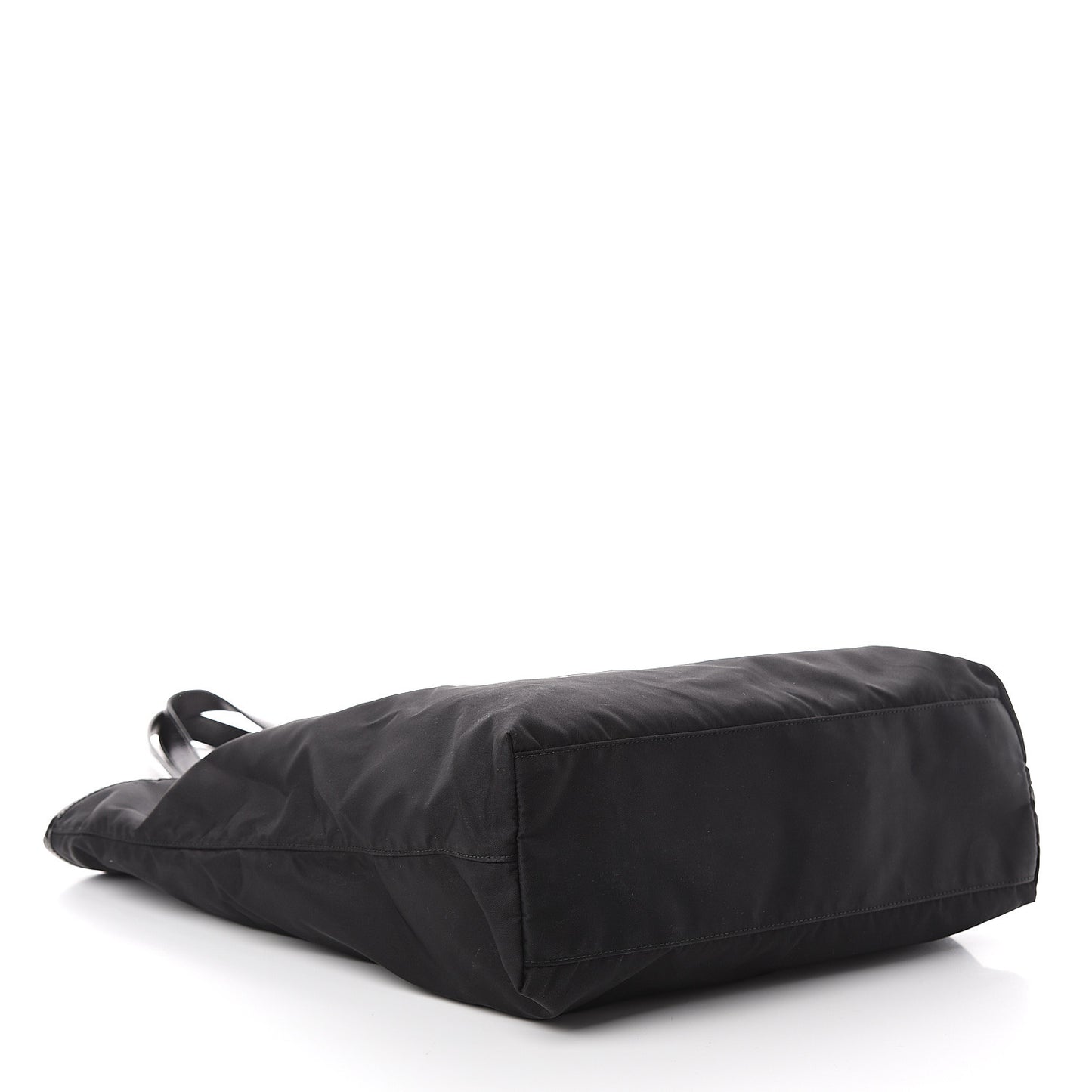 Tessuto Nylon Soft Calf Tote Nero Black