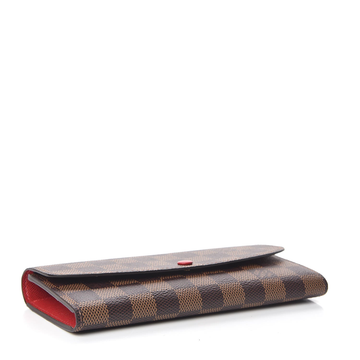 Louis Vuitton Damier Ebene Emilie Wallet Red 4 of 8