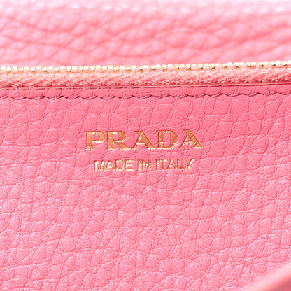 Prada Vitello Phenix Continental Flap Wallet Begonia 6 of 8