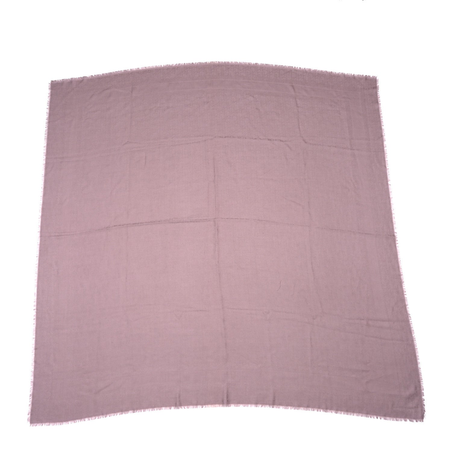 Christian Dior Silk Wool Oblique Shawl 140 Violet 1 of 4