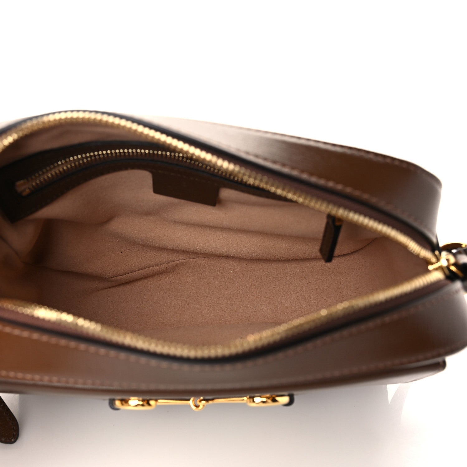Gucci Azalea Calfskin Small Horsebit 1955 Shoulder Bag Brown Sugar 5 of 6