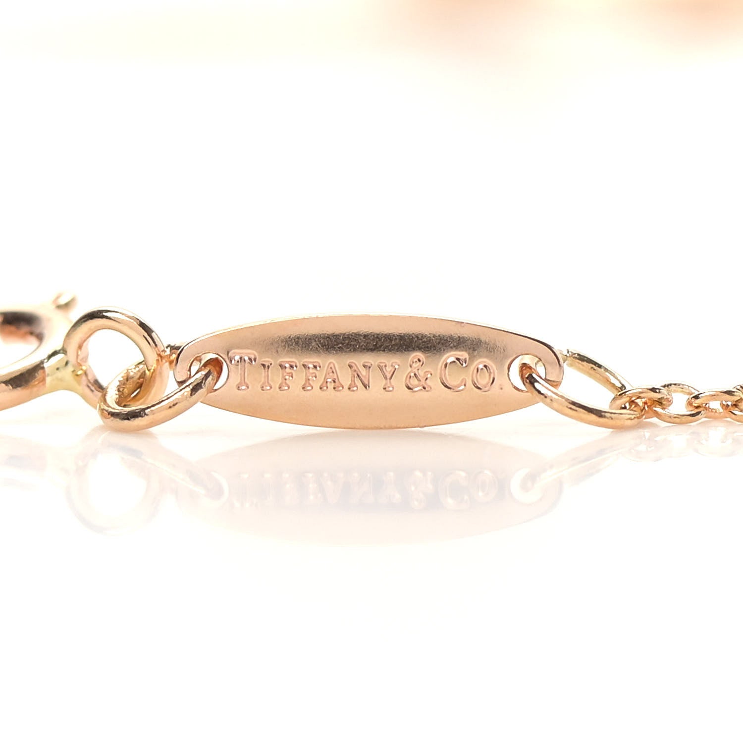 Tiffany 18K Rose Gold 16mm Elsa Peretti Open Heart Pendant Necklace 5 of 9