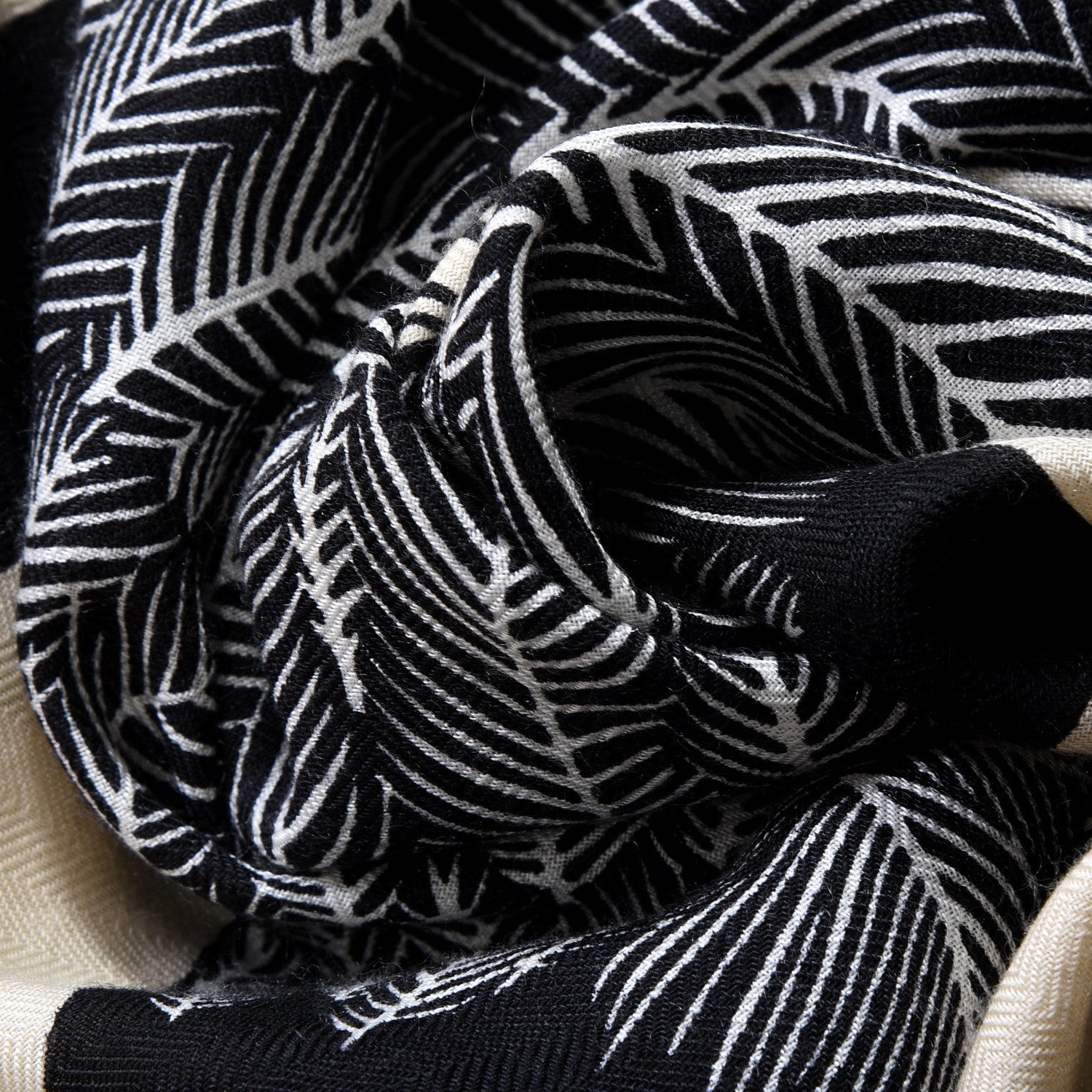 Hermes Cashmere Silk Zebra Pegasus Shawl 140 White Black Naturel 2 of 6