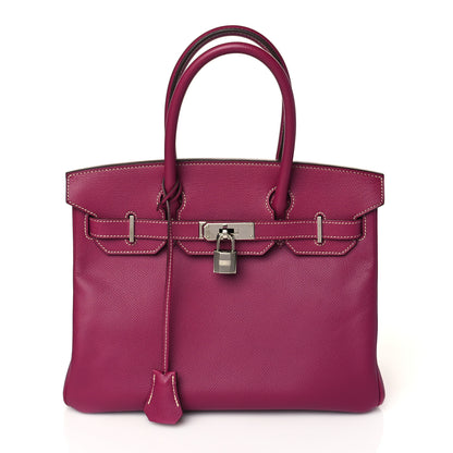 Hermes Epsom Candy Birkin 30 Tosca Rose Tyrien 1 of 10