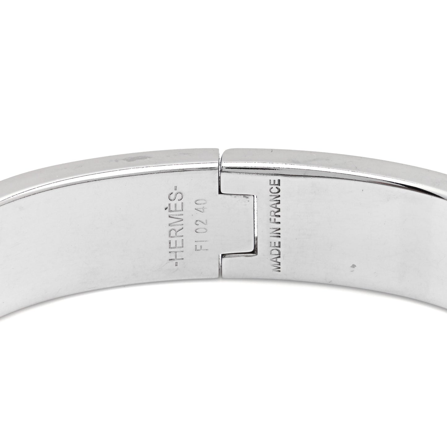 Enamel Narrow Clic Clac H Bracelet PM Bleu Celeste