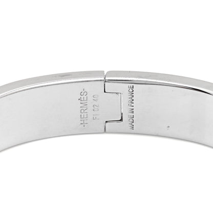 Hermes Enamel Narrow Clic Clac H Bracelet PM Bleu Celeste 4 of 5