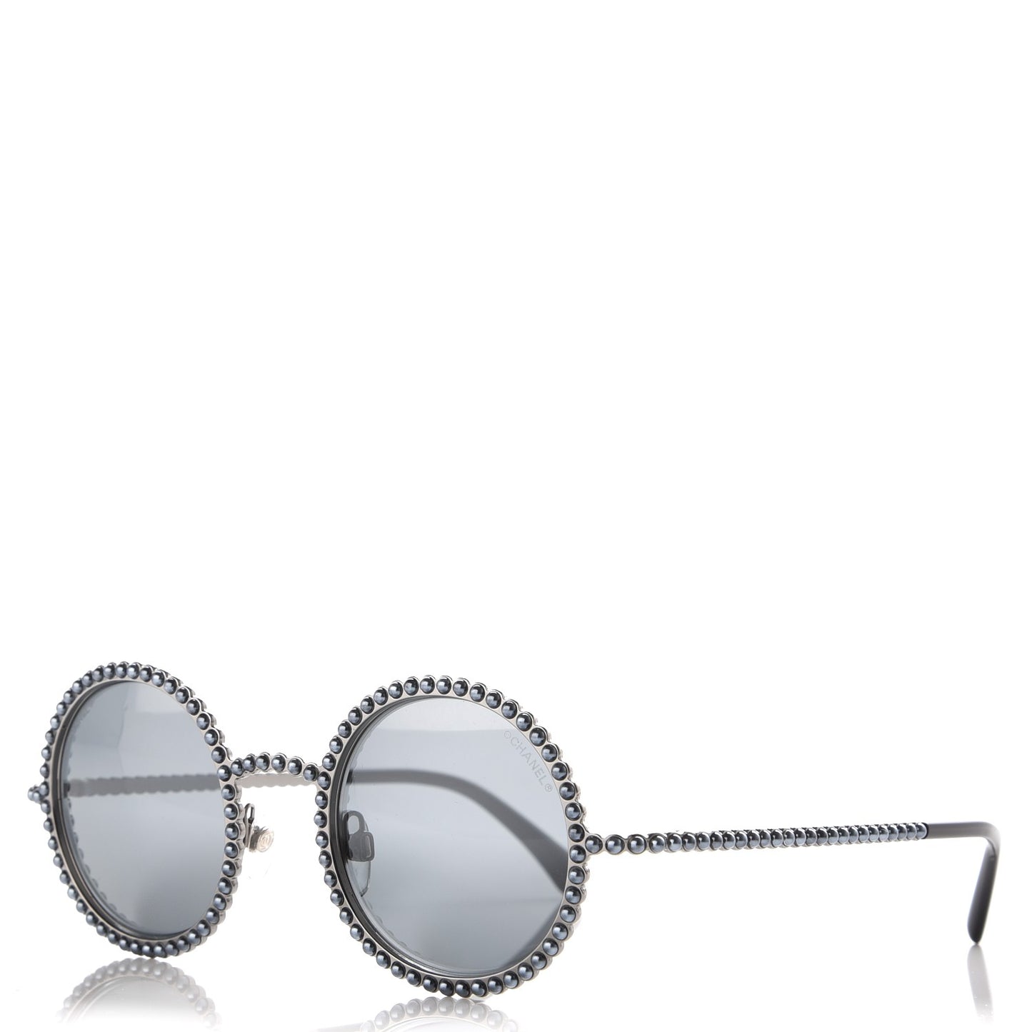 Pearl Round Sunglasses 71138 Grey