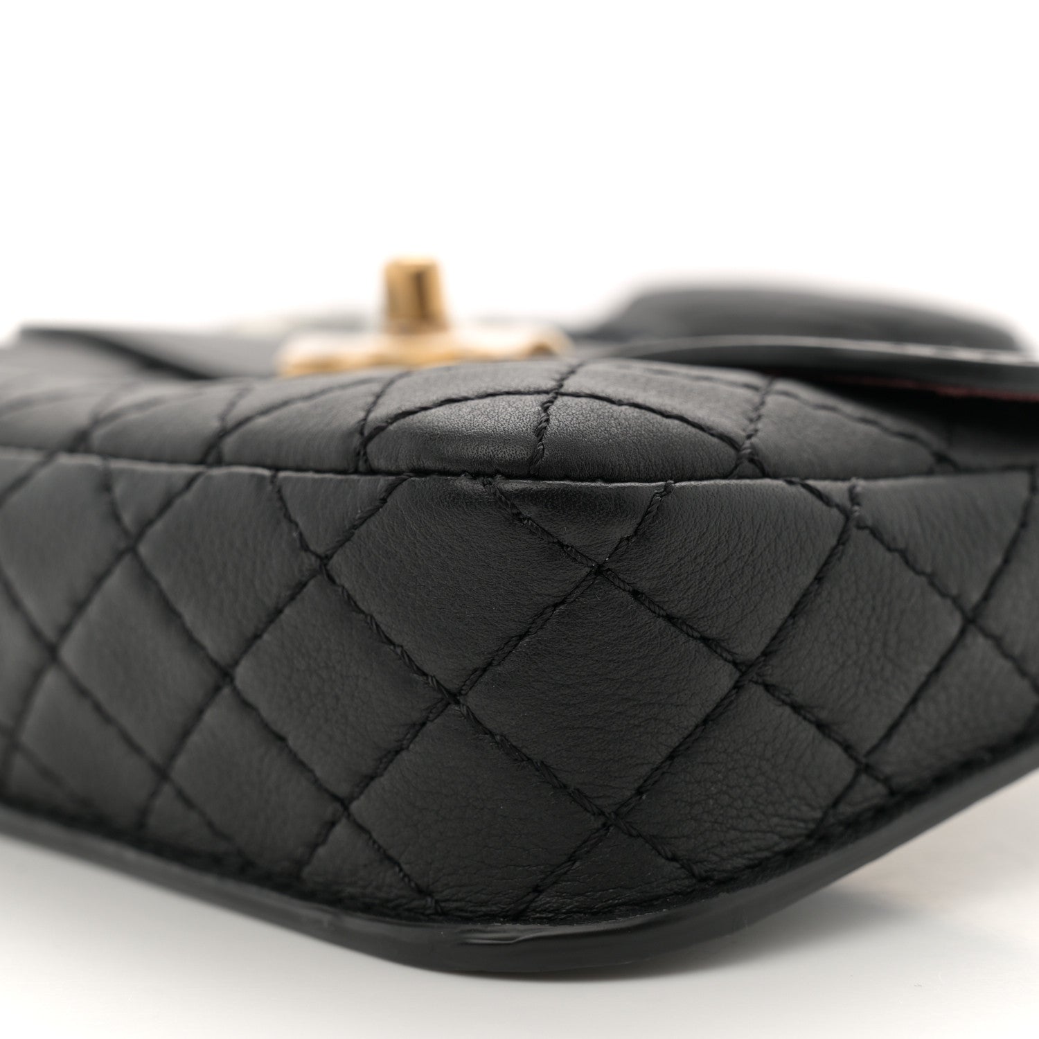 Chanel Calfskin Quilted Multi Pouching Flap And Coin Purse Black 9 of 9