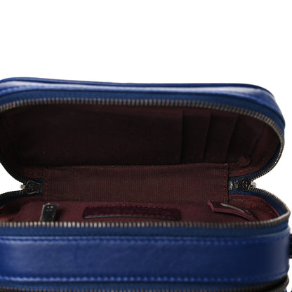 Chanel Lambskin Quilted Mini Coco Boy Camera Bag Blue 6 of 12