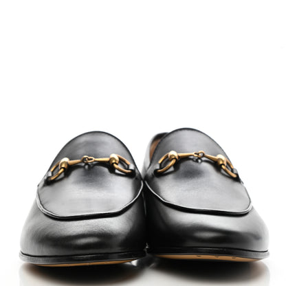 Gucci Calfskin Womens Jordaan Loafers 37.5 Black 2 of 8