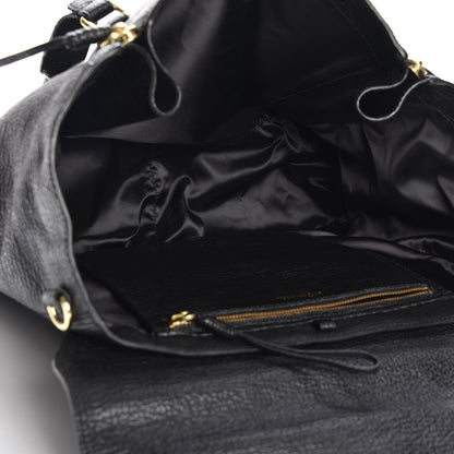 3.1 Phillip Lim 3.1 Textured Calfskin Large Pashli Satchel Black 5 of 7