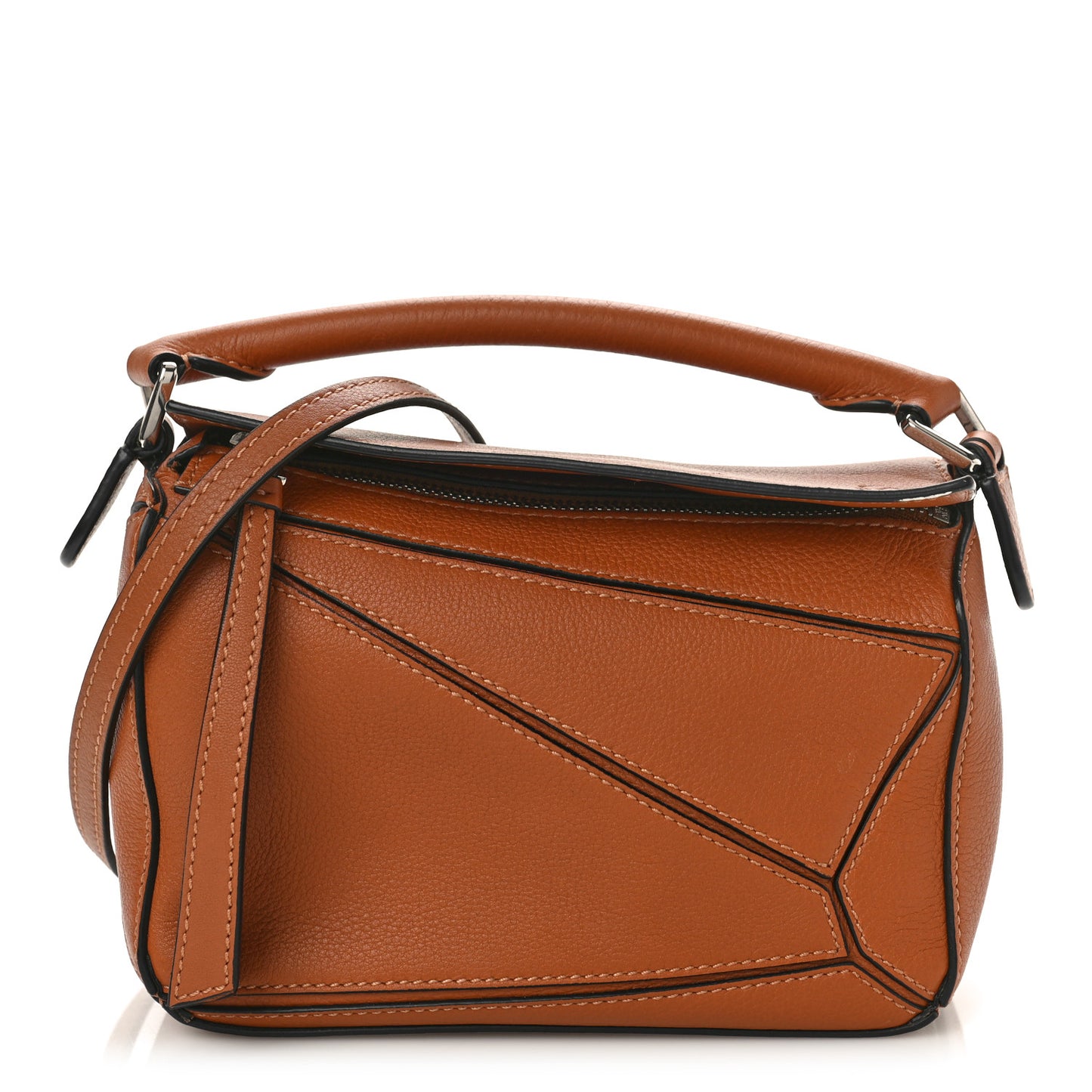 Calfskin Mini Puzzle Bag Tan