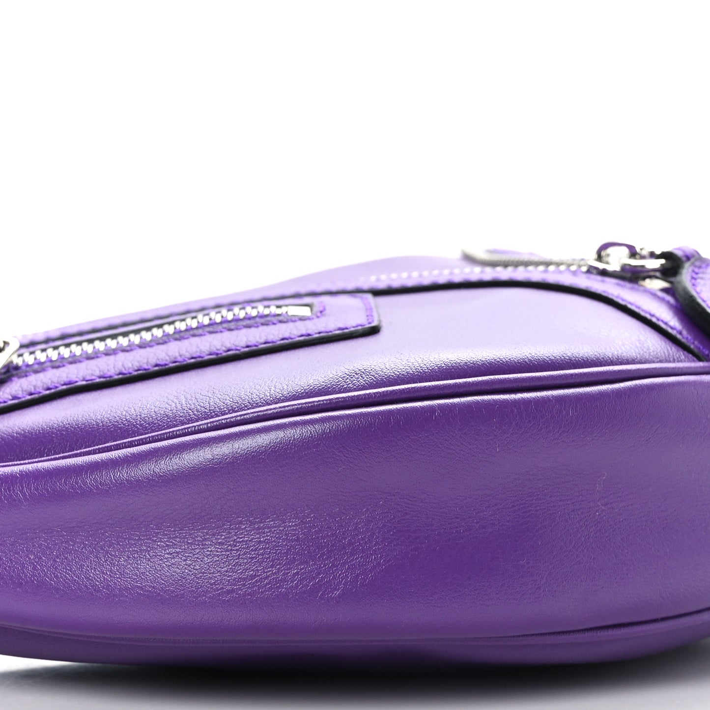 Calfskin Small Repeat Zip Hobo Purple
