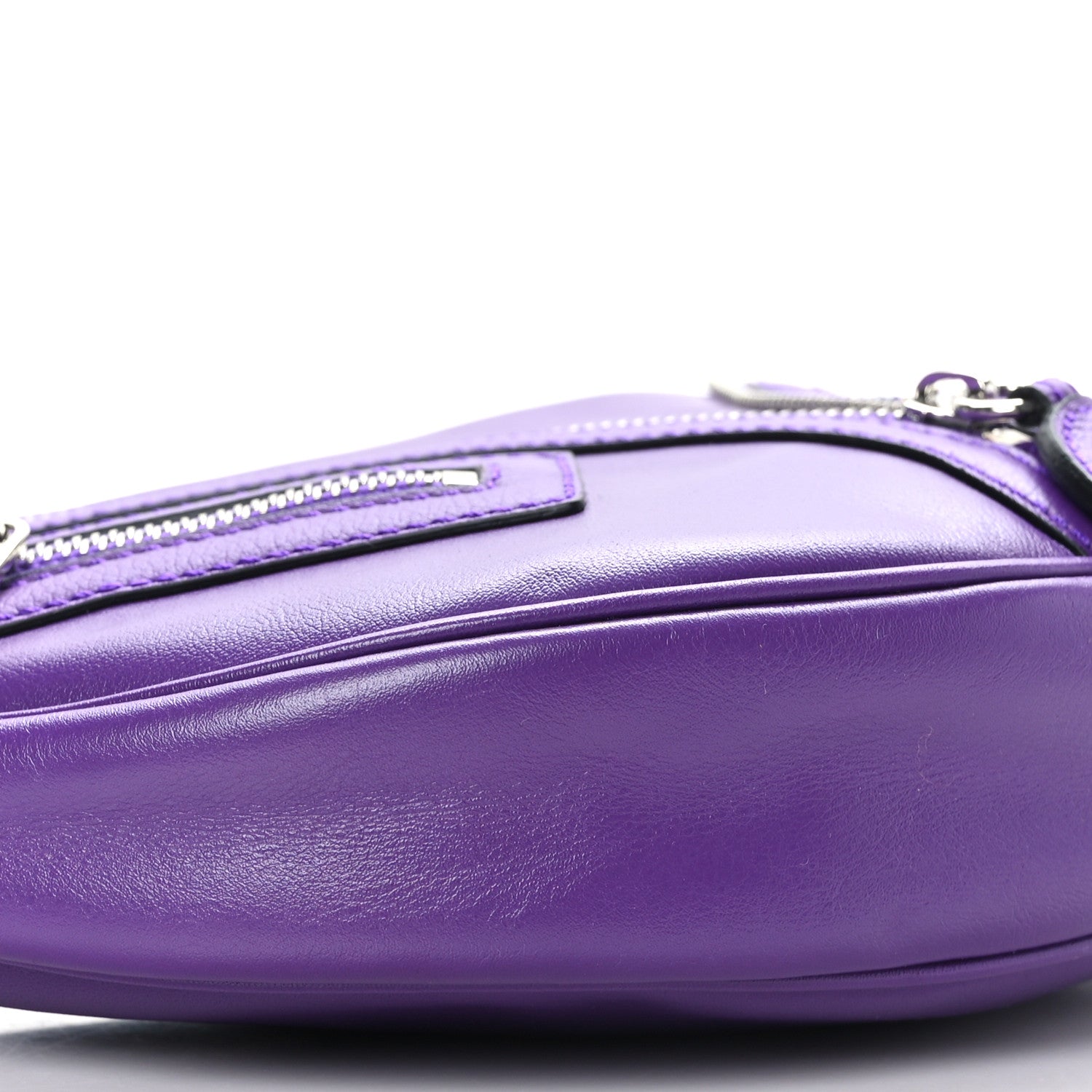 Versace Calfskin Small Repeat Zip Hobo Purple 8 of 8