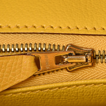 Hermes Epsom Birkin 35 Jaune D'Or 12 of 29
