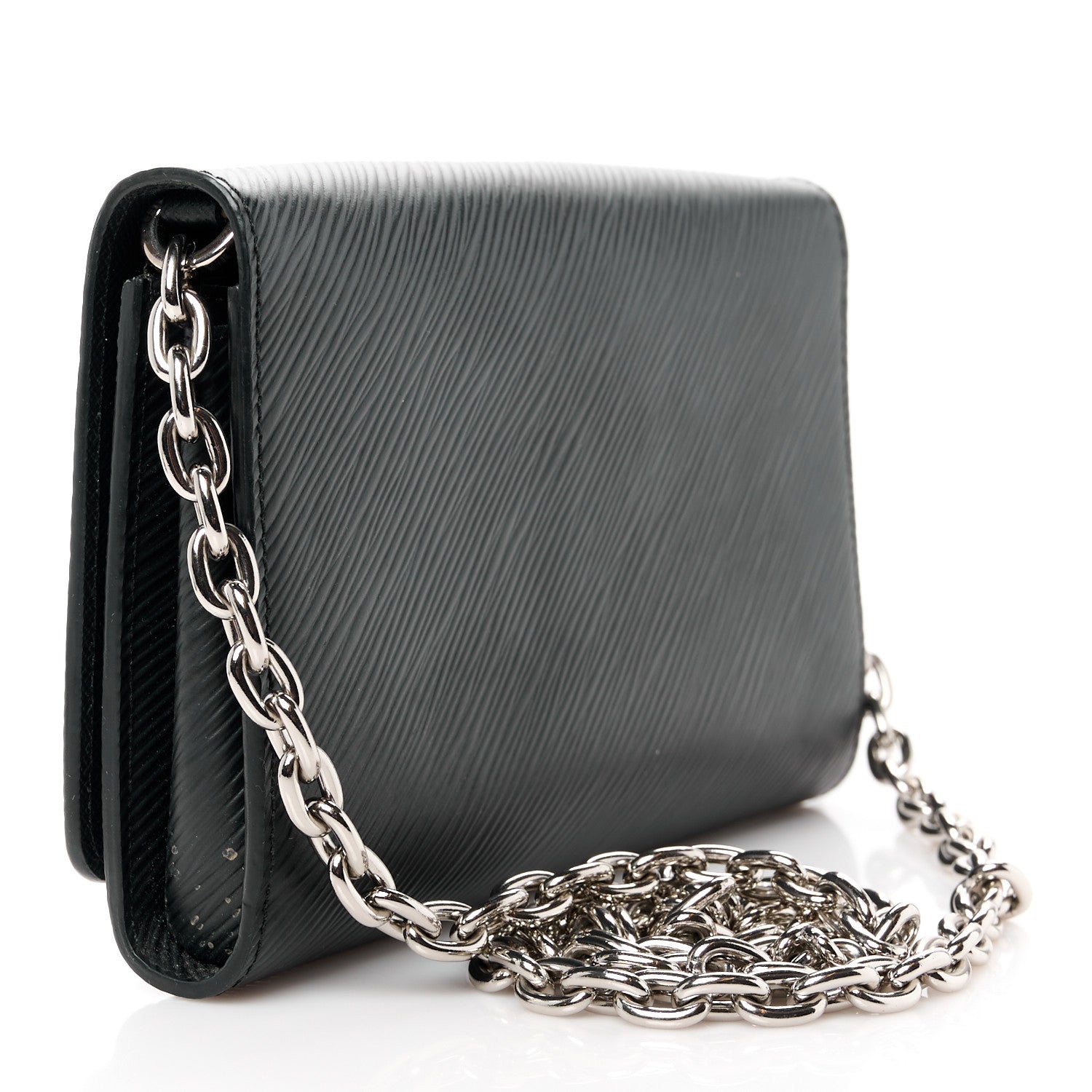Louis Vuitton Epi Twist Chain Wallet Black 3 of 11