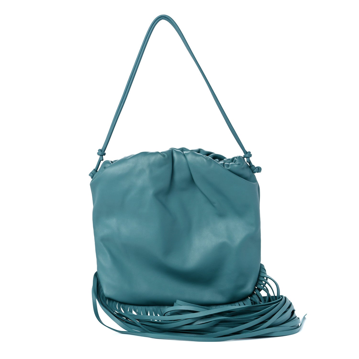 Bottega Veneta Nappa The Fringe Pouch Shoulder Bag Linoleum 1 of 11