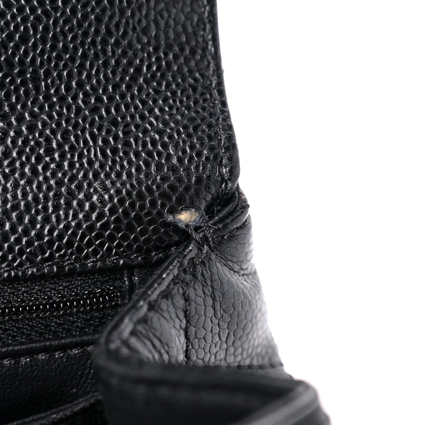 Caviar Quilted Jumbo Kelly Flap Black
