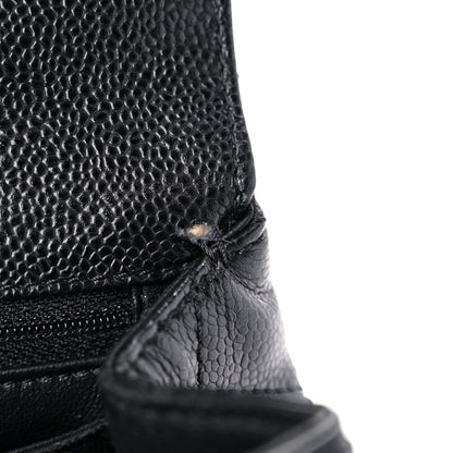 Chanel Caviar Quilted Jumbo Kelly Flap Black 12 of 13