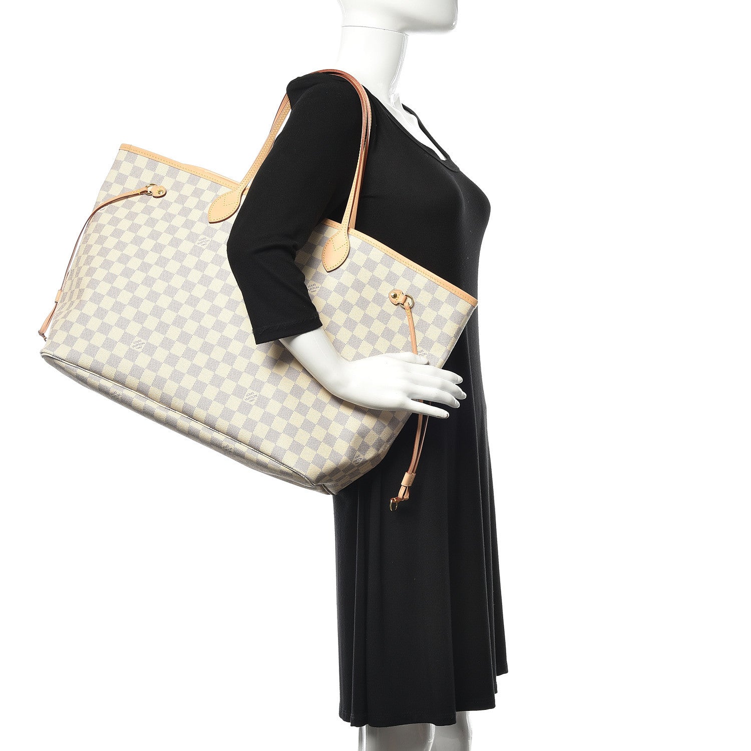 Louis Vuitton Damier Azur Neo Neverfull GM Rose Ballerine 2 of 10