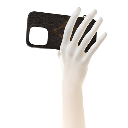 Louis Vuitton Monogram Bumper On Strap iPhone 13 Black 2 of 7