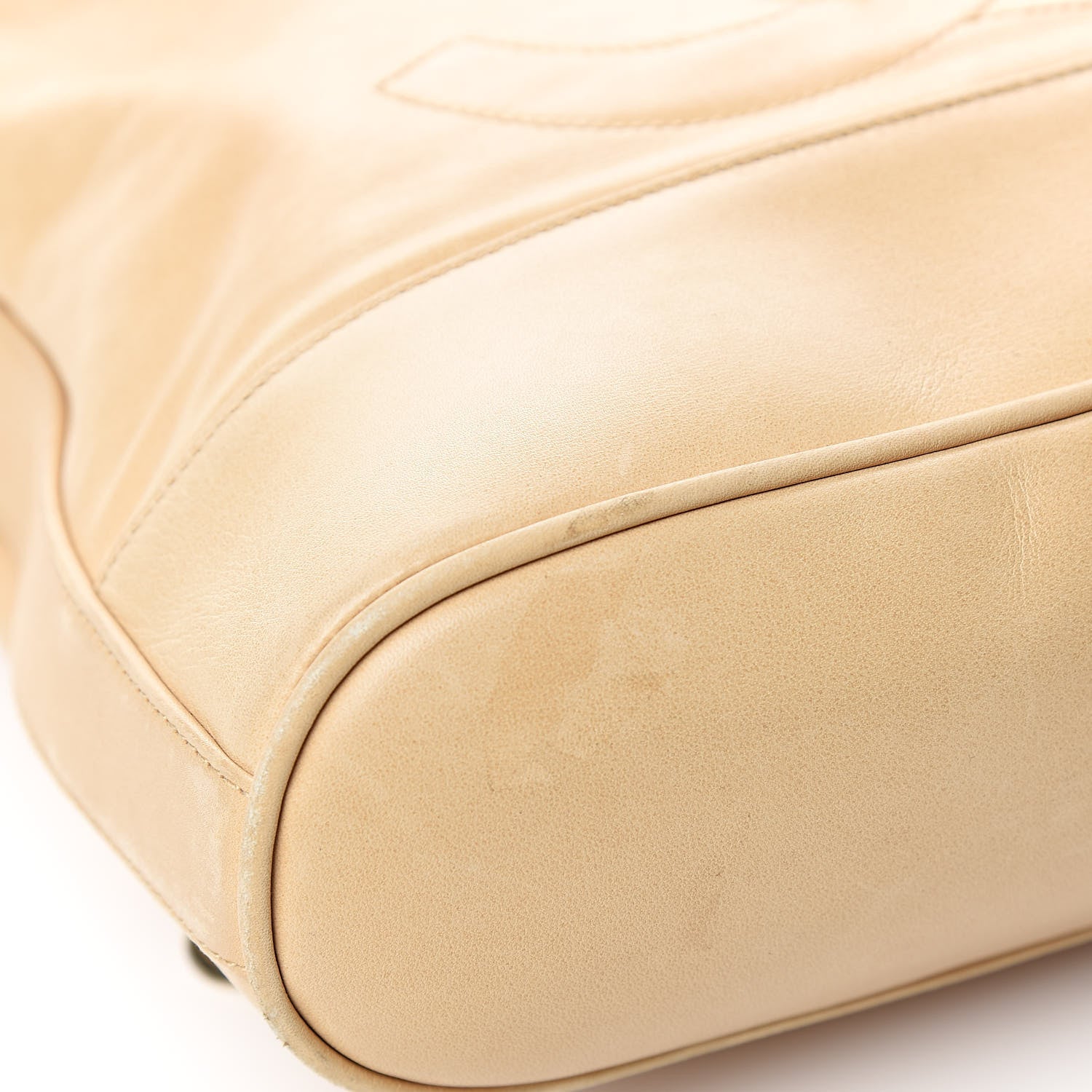 Chanel Lambskin Drawstring Sling Backpack Beige 12 of 16