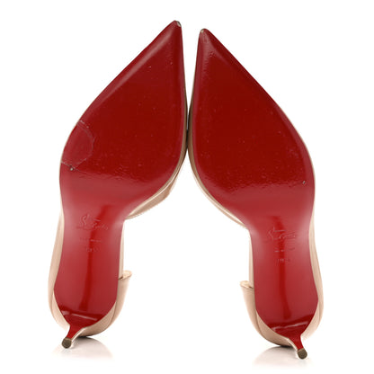 Christian Louboutin Patent Iriza 85 Pumps 39.5 Nude 6 of 13