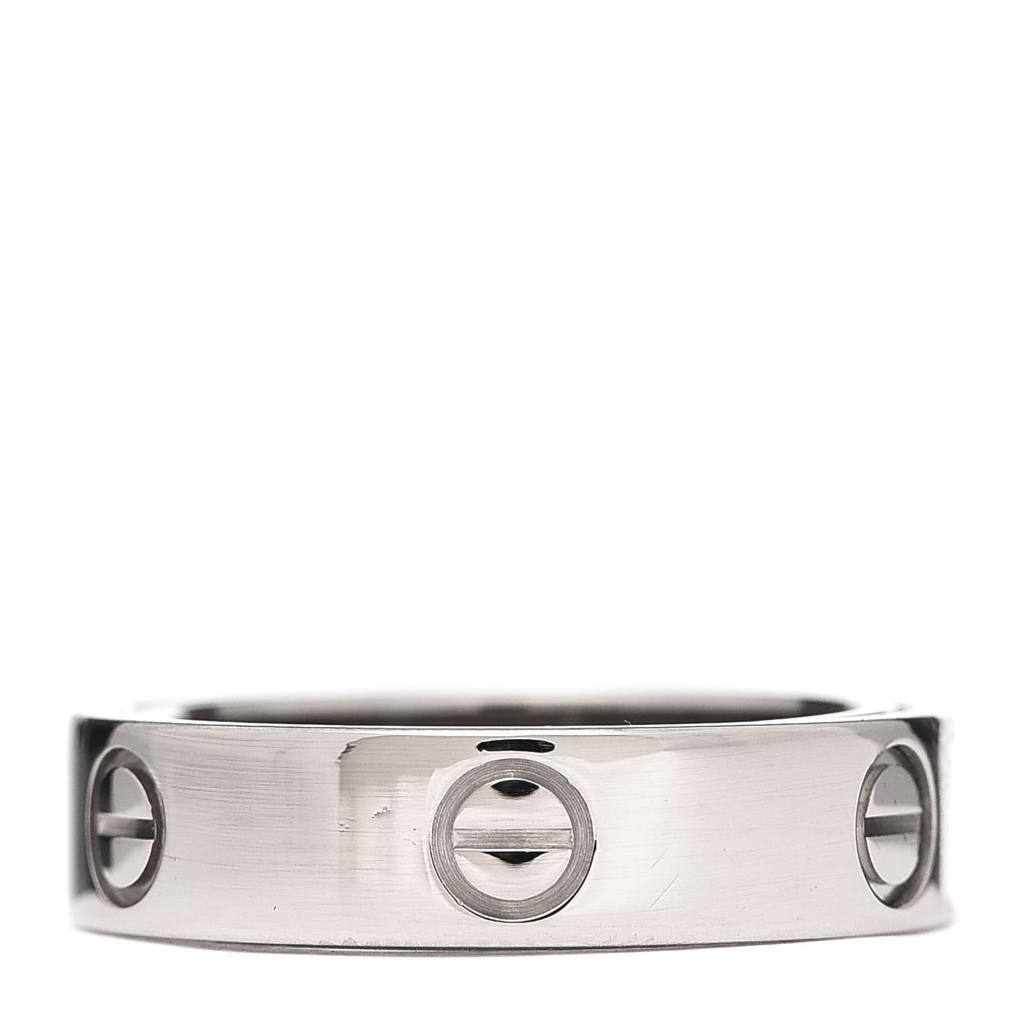 18K White Gold 5.5mm Astro LOVE Ring 54 6.75