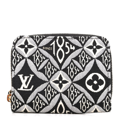 Louis Vuitton Jacquard Since 1854 Zippy Coin Purse Grey 1 of 6