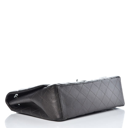 Chanel Lambskin Maxi Single Flap Flap Dark Grey 4 of 18