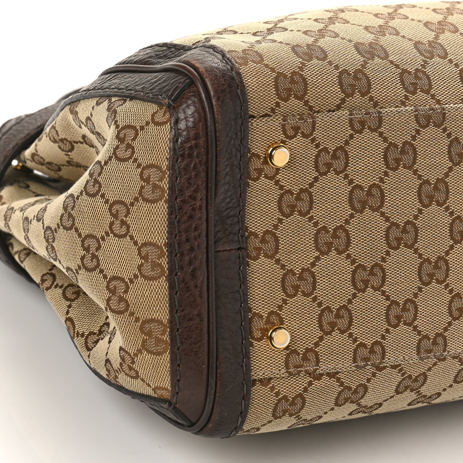 Gucci Monogram Medium GG Running Tote Dark Brown 8 of 12