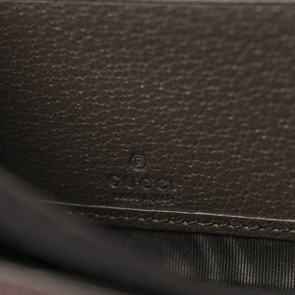 Gucci GG Supreme Monogram Web Ophidia Zip Around Wallet Brown 6 of 8