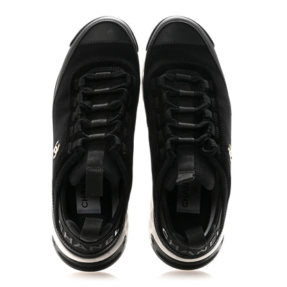 Chanel Velvet Calfskin Mixed Fibers CC Sneakers 39 Black 39 Black 2 of 10