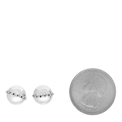 Tiffany Sterling Silver HardWear Bolt Ball Earrings 2 of 6