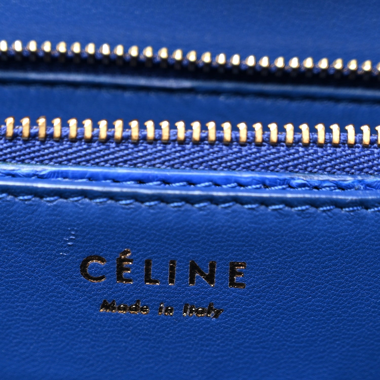 Celine Snakeskin Medium Classic Box Flap Blue 6 of 13