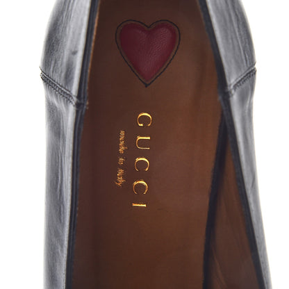 Gucci Calfskin Web Peyton Loafer Pumps 39 Black 7 of 17