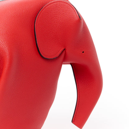 Loewe Calfskin Mini Elephant Crossbody Bag Scarlet Red 8 of 10