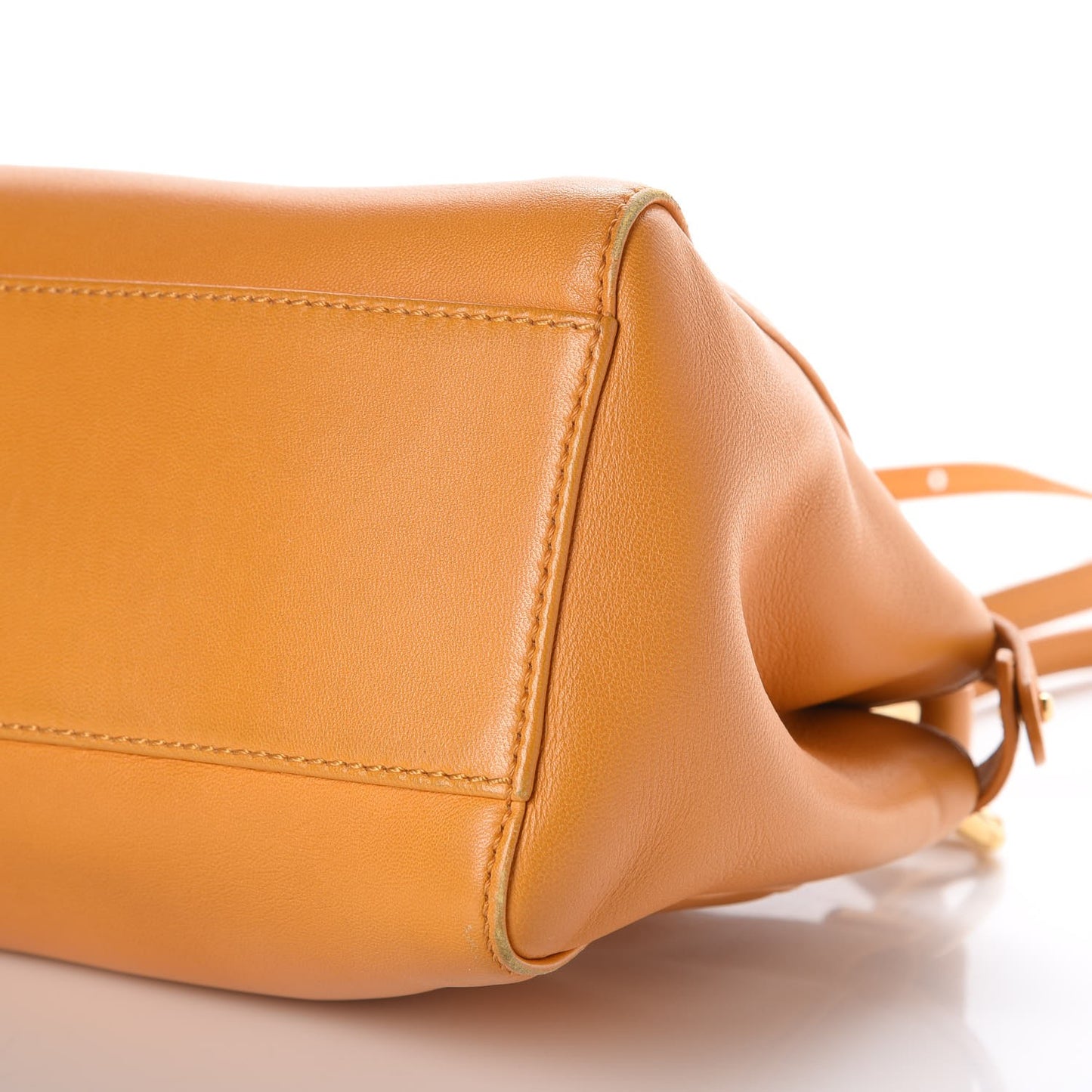 Nappa Mini Peekaboo Iconic Satchel Giallo Syrup
