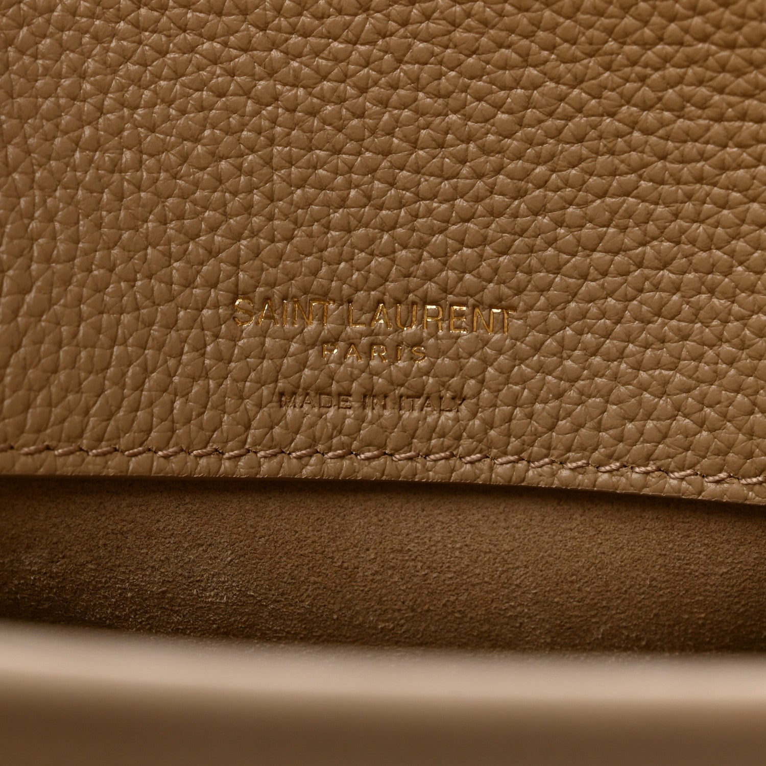 Saint Laurent Grained Calfskin Baby Sac De Jour Souple Dark Beige 6 of 11