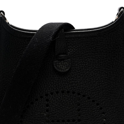 Hermes Taurillon Clemence Evelyne TPM Black 8 of 11