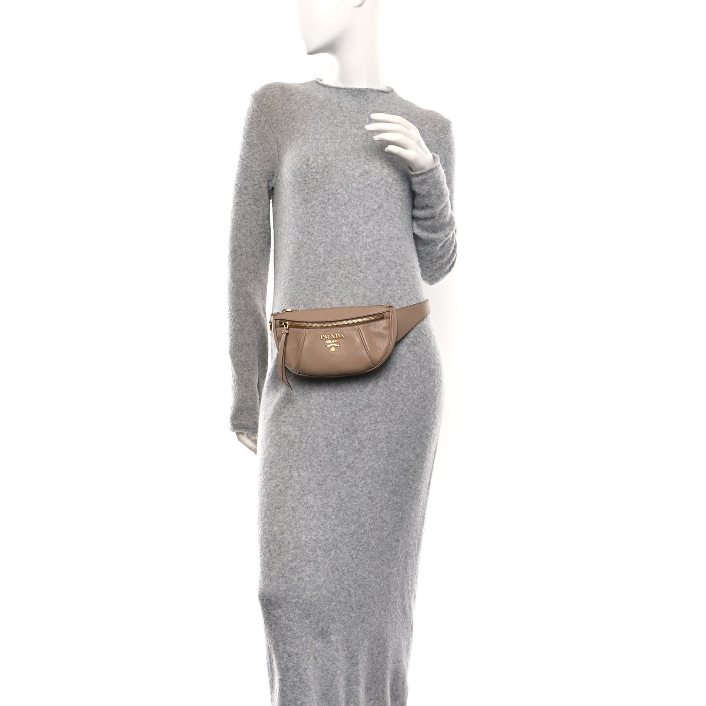 Vitello Daino Small Belt Bag Cammeo