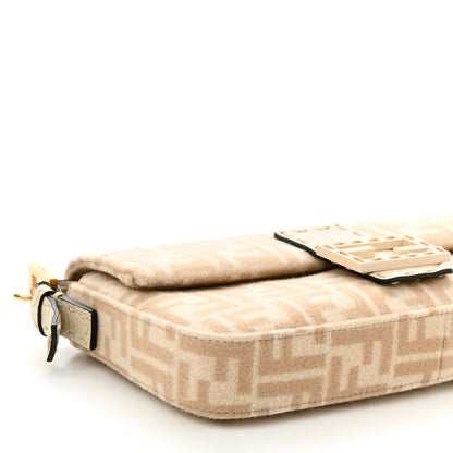 Fendi Wool Cuoio Romano Selleria FF 1974 Baguette 1997 Beige Cammello Camelia 9 of 10