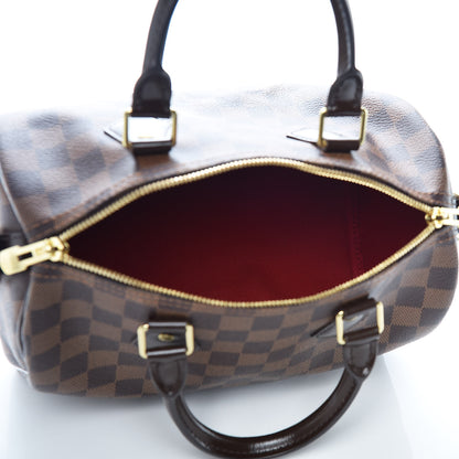 Louis Vuitton Damier Ebene Speedy Bandouliere 25 7 of 10