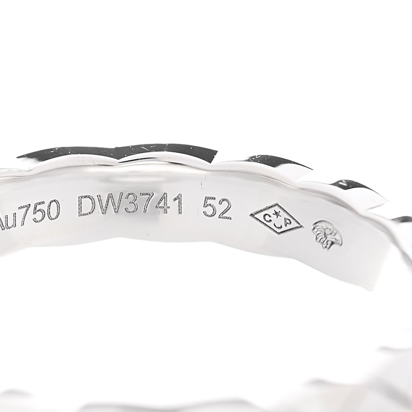 18K White Gold Mini Coco Crush Ring 52 6