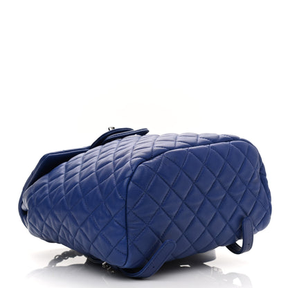 Chanel Lambskin Quilted Small Urban Spirit Backpack Blue 4 of 10