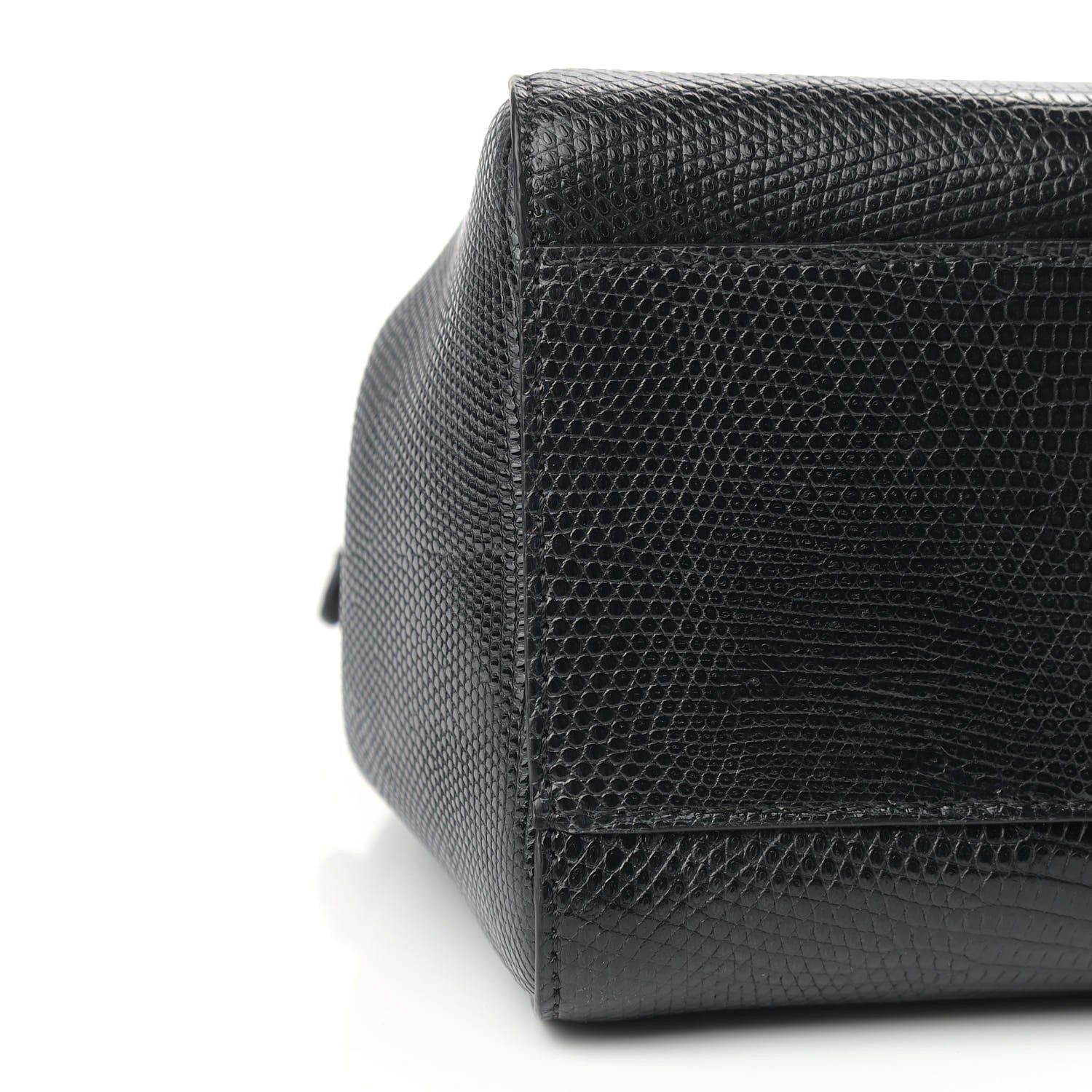 Fendi Lizard XS Peekaboo Iconic Satchel Black 7 of 8