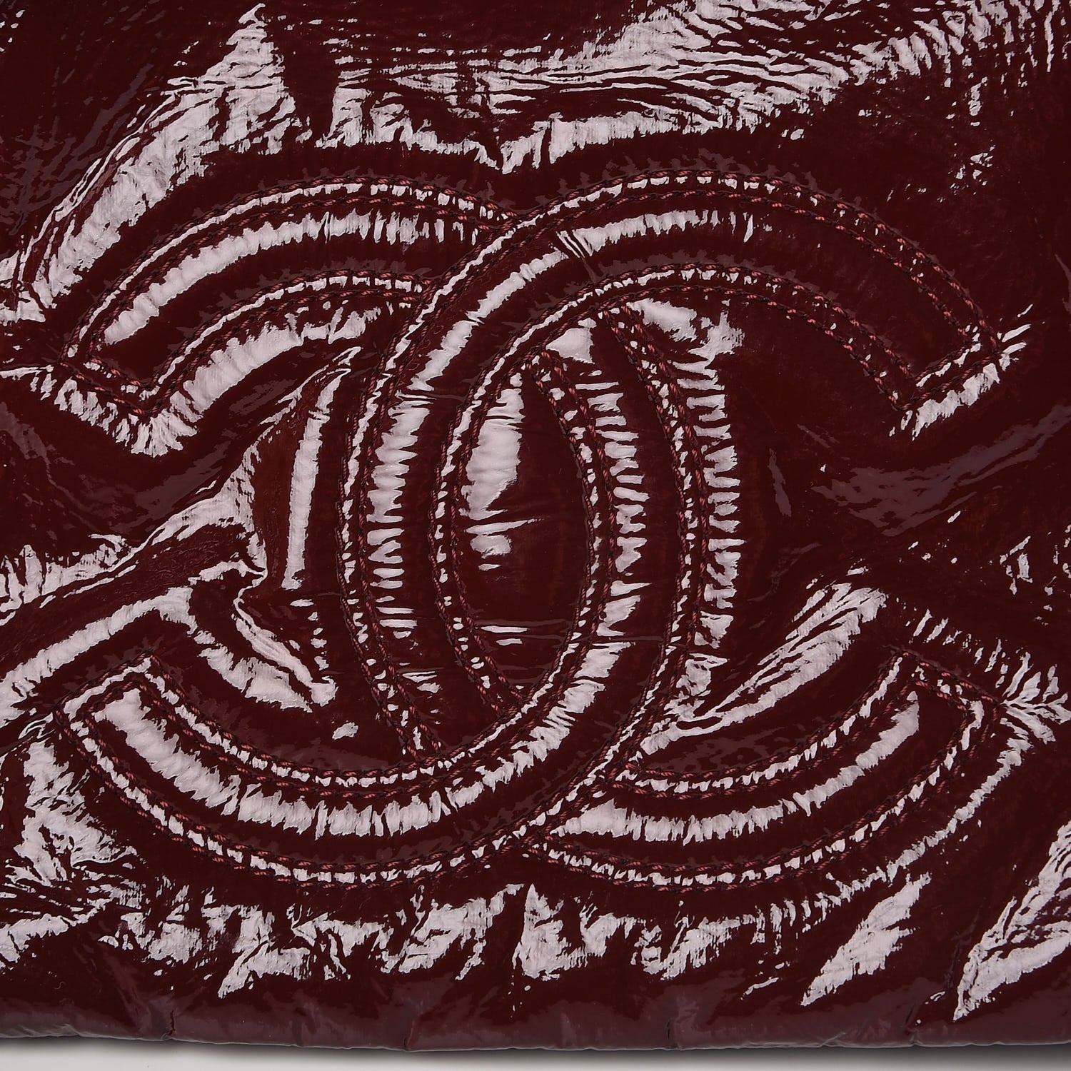 Chanel Vinyl Medium Rock and Chain Flap Bordeaux 8 of 8