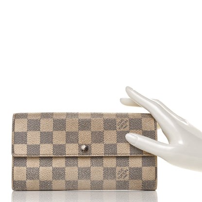 Louis Vuitton Damier Azur Sarah Wallet 2 of 11