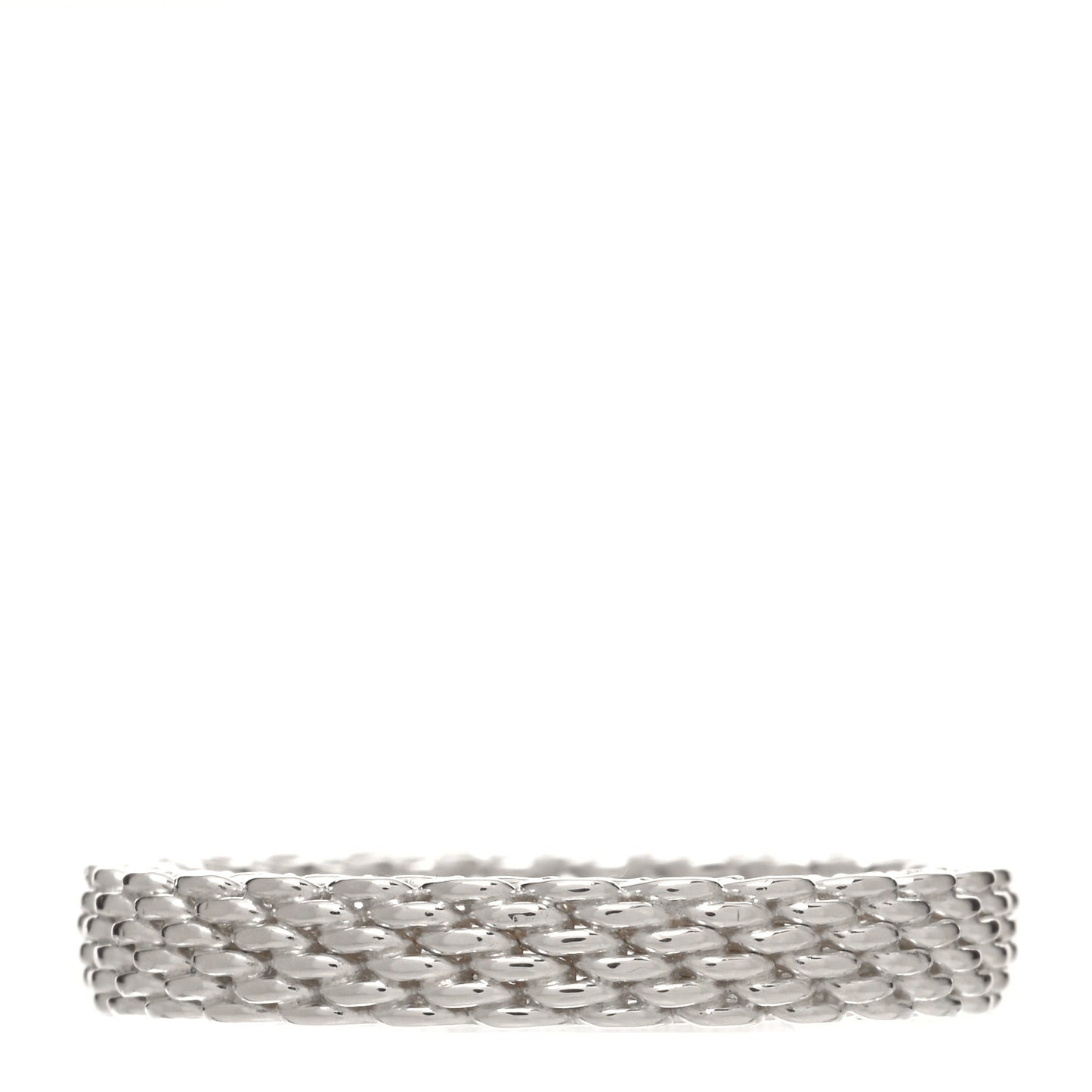 Sterling Silver Narrow Mesh Somerset Ring 57 8