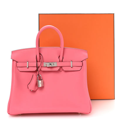 Hermes Swift Birkin 25 Rose Azalee 11 of 11